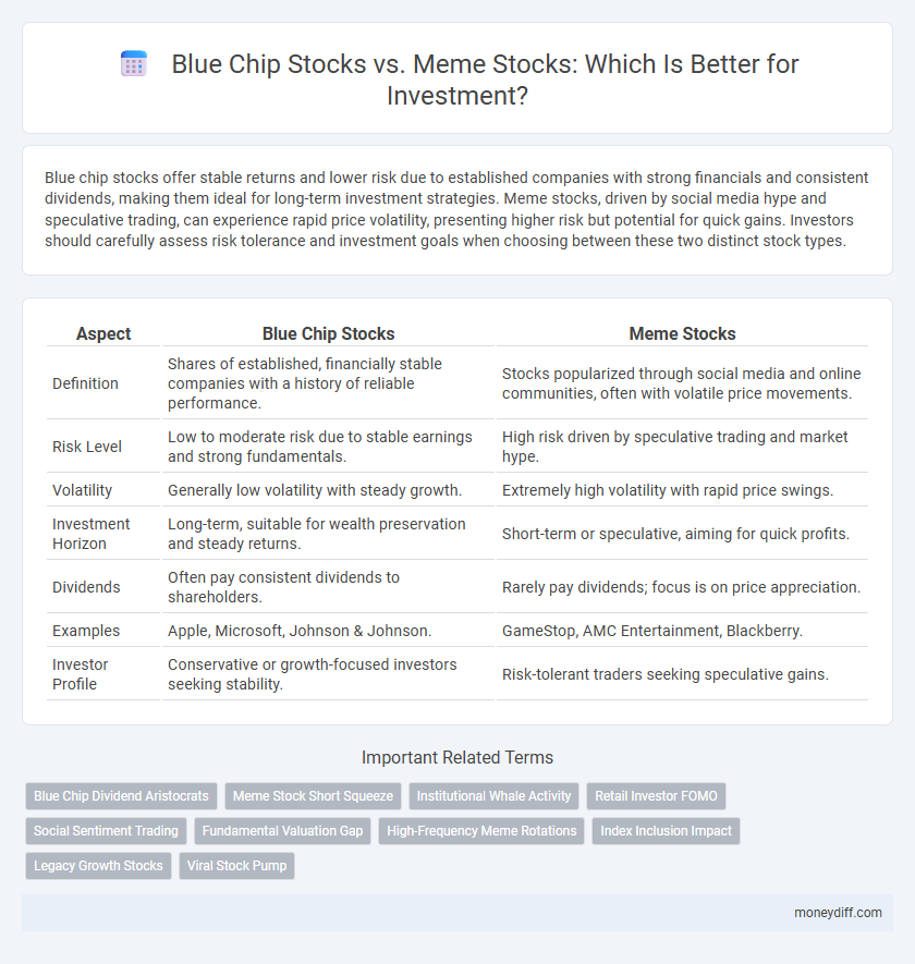 Blue Chip Stocks vs. Meme Stocks: Which Is Better for Investment?