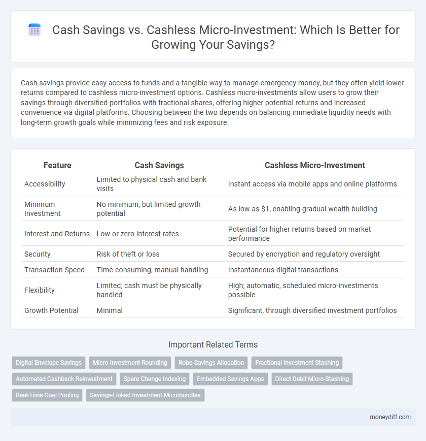 Cash Savings vs. Cashless Micro-Investment: Which Is Better for Growing Your Savings?