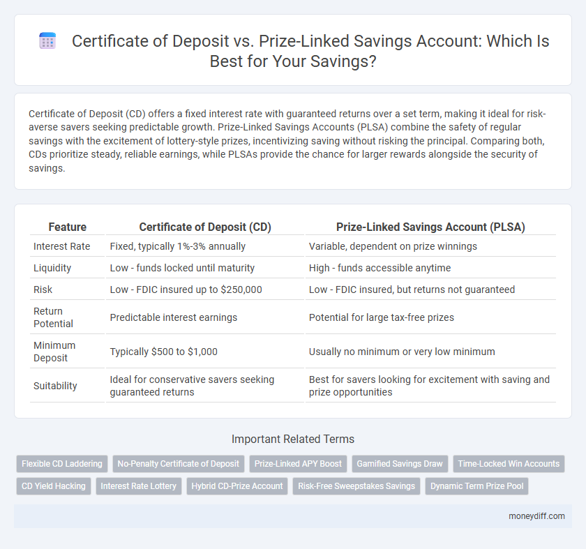 Certificate of Deposit vs. Prize-Linked Savings Account: Which Is Best for Your Savings?