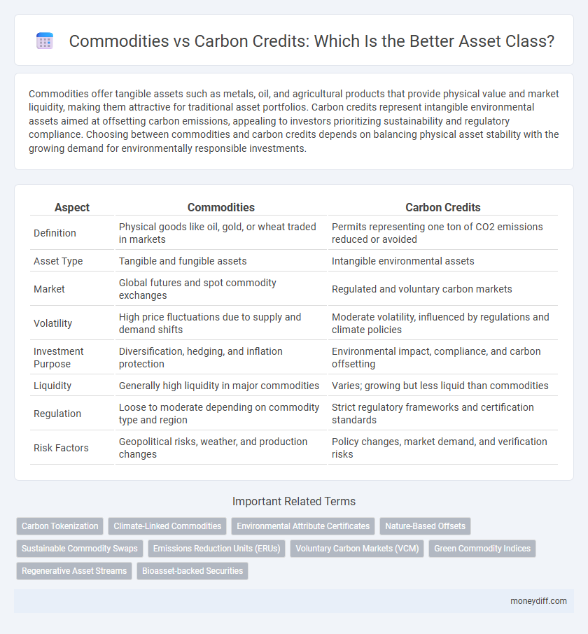 Commodities vs Carbon Credits: Which Is the Better Asset Class?