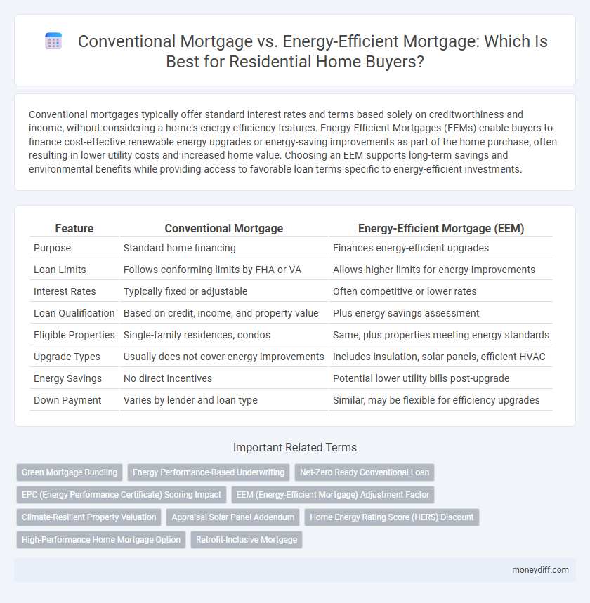Conventional Mortgage vs. Energy-Efficient Mortgage: Which Is Best for Residential Home Buyers?