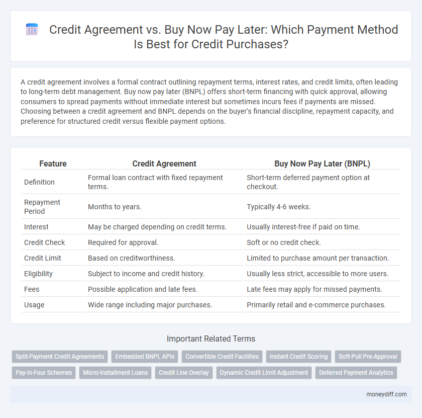Credit Agreement vs. Buy Now Pay Later: Which Payment Method Is Best for Credit Purchases?