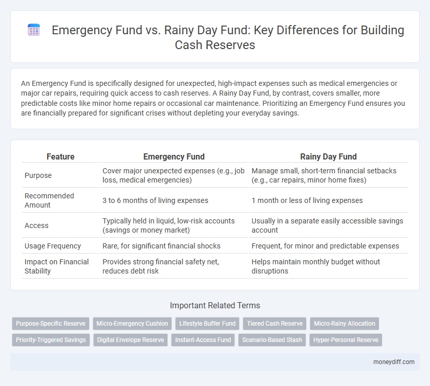 Emergency Fund vs. Rainy Day Fund: Key Differences for Building Cash Reserves
