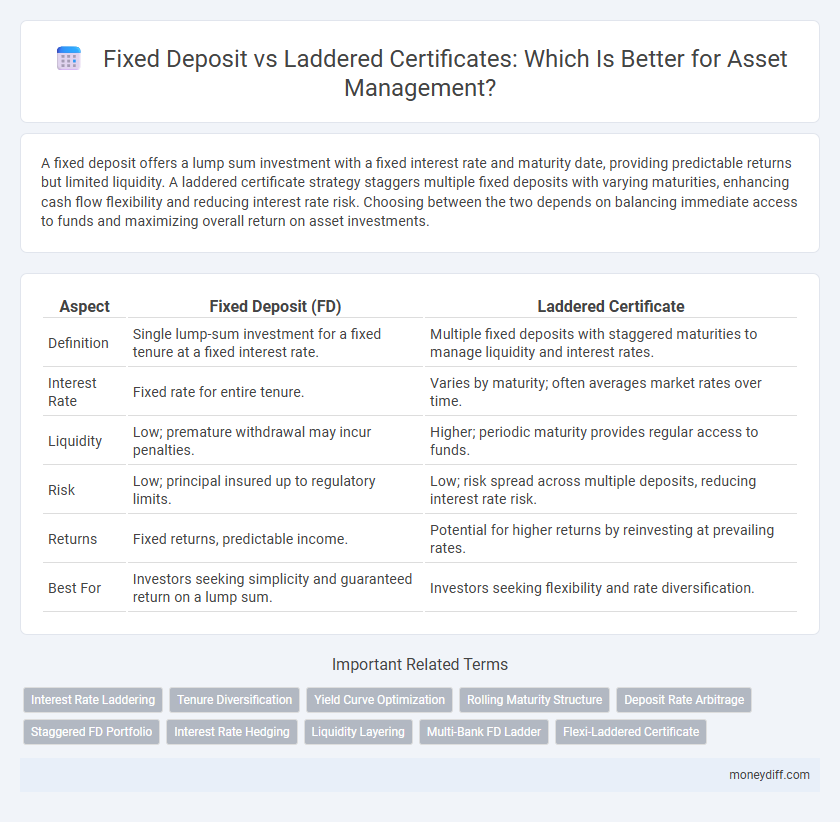 Fixed Deposit vs Laddered Certificates: Which Is Better for Asset Management?