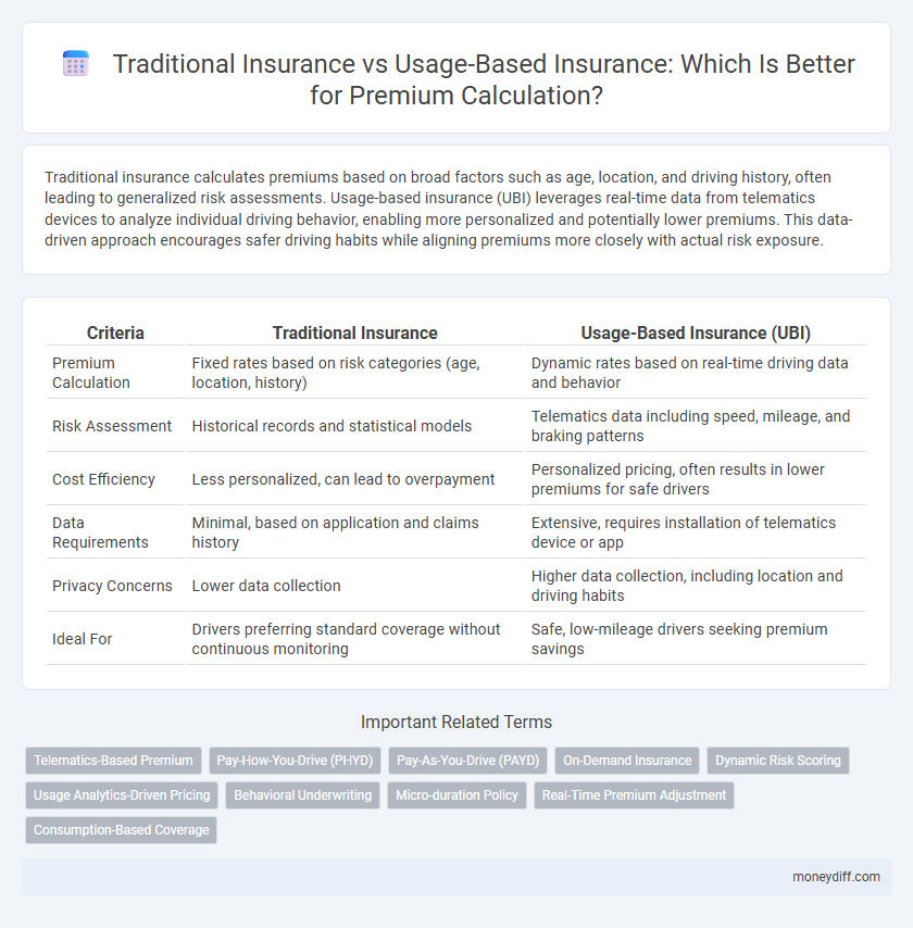 Traditional Insurance vs Usage-Based Insurance: Which Is Better for Premium Calculation?