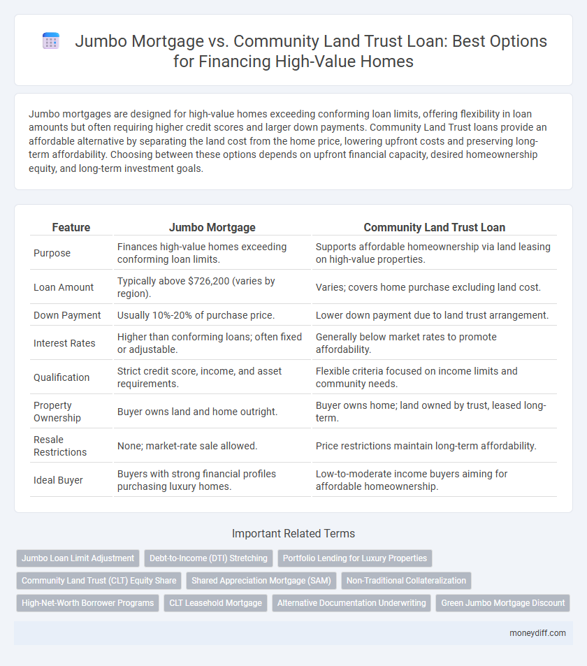 Jumbo Mortgage vs. Community Land Trust Loan: Best Options for Financing High-Value Homes