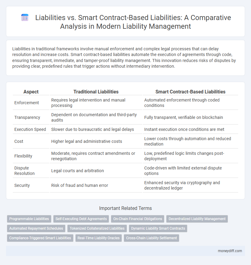 Liabilities vs. Smart Contract-Based Liabilities: A Comparative Analysis in Modern Liability Management