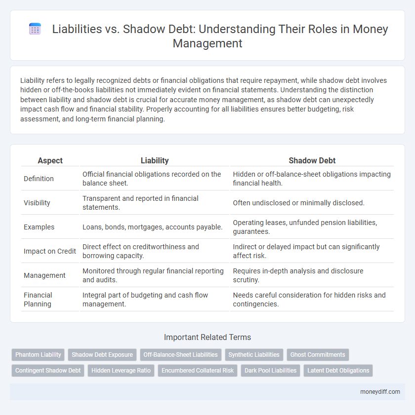 Liabilities vs. Shadow Debt: Understanding Their Roles in Money Management