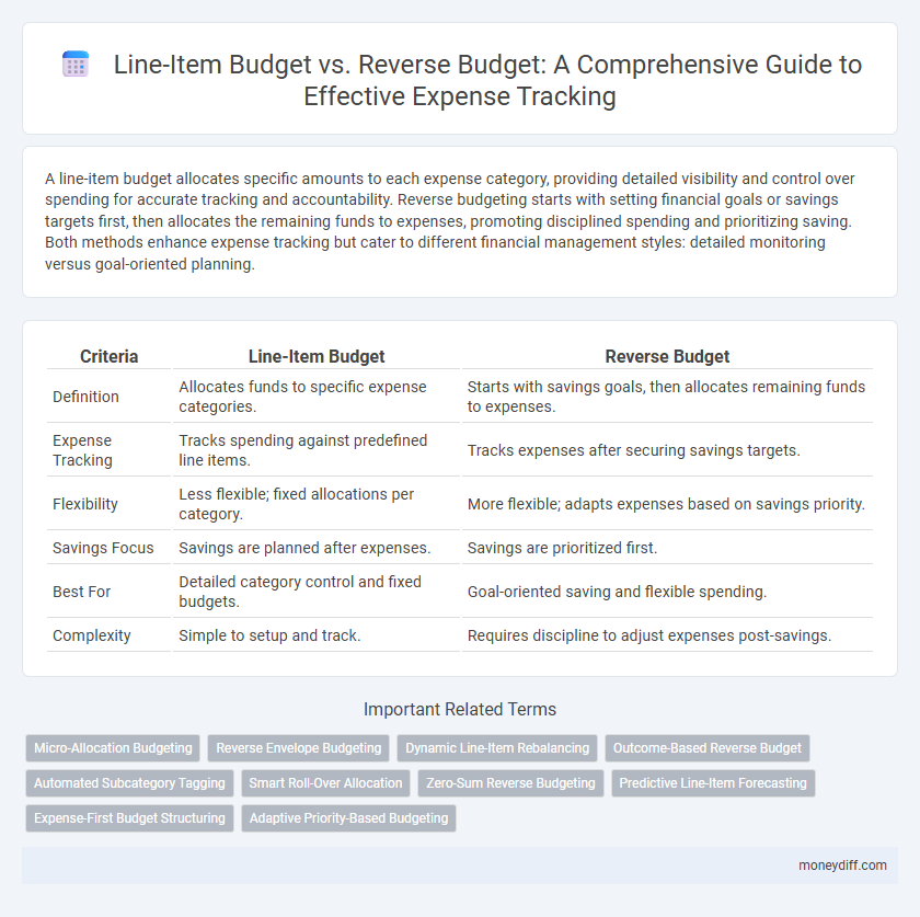 Line-Item Budget vs. Reverse Budget: A Comprehensive Guide to Effective Expense Tracking