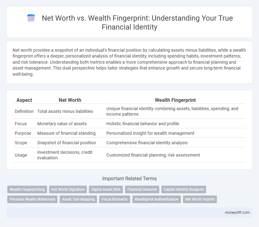 Net Worth vs. Wealth Fingerprint: Understanding Your True Financial Identity
