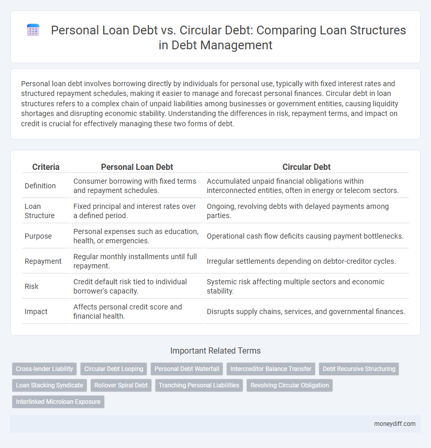 Personal Loan Debt vs. Circular Debt: Comparing Loan Structures in Debt Management