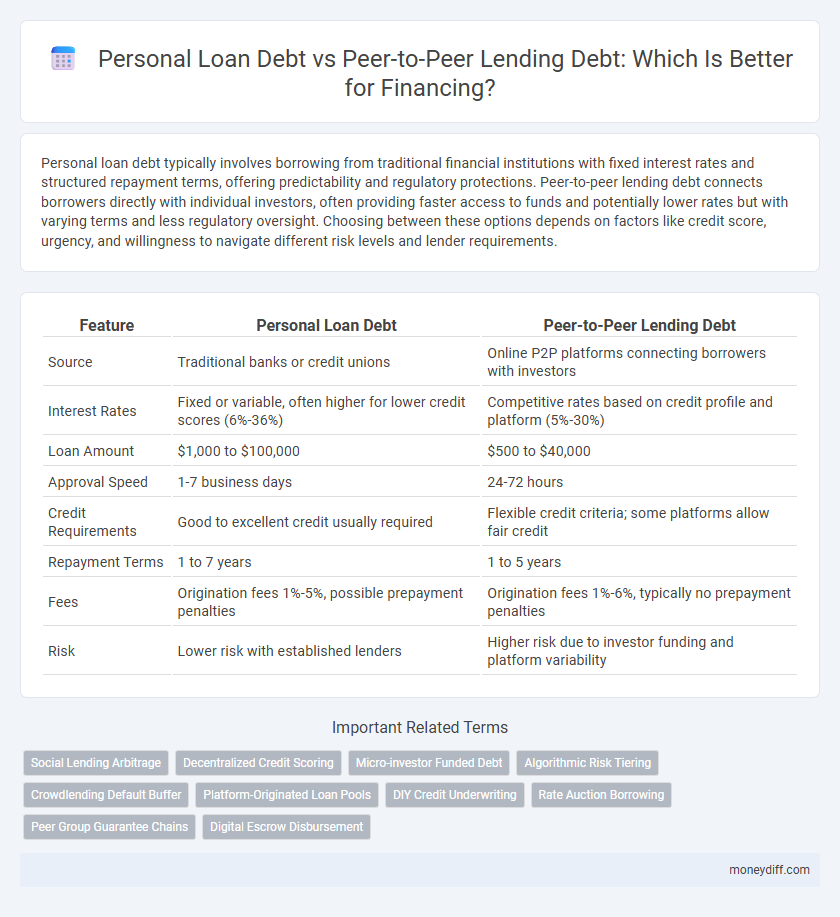 Personal Loan Debt vs Peer-to-Peer Lending Debt: Which Is Better for Financing?