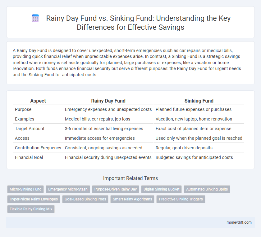 Rainy Day Fund vs. Sinking Fund: Understanding the Key Differences for Effective Savings