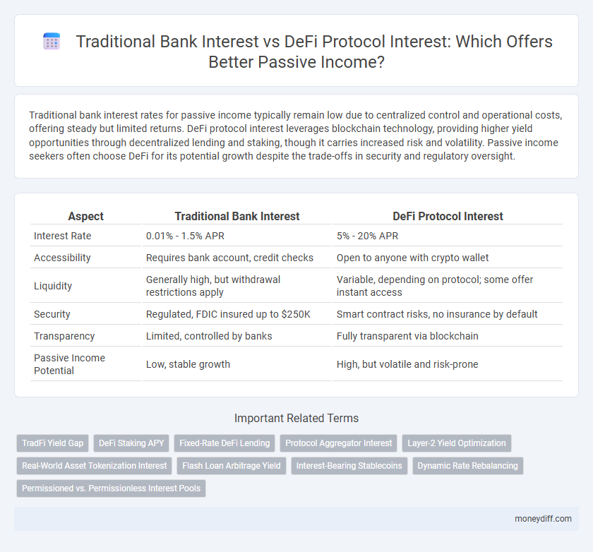 Traditional Bank Interest vs DeFi Protocol Interest: Which Offers Better Passive Income?
