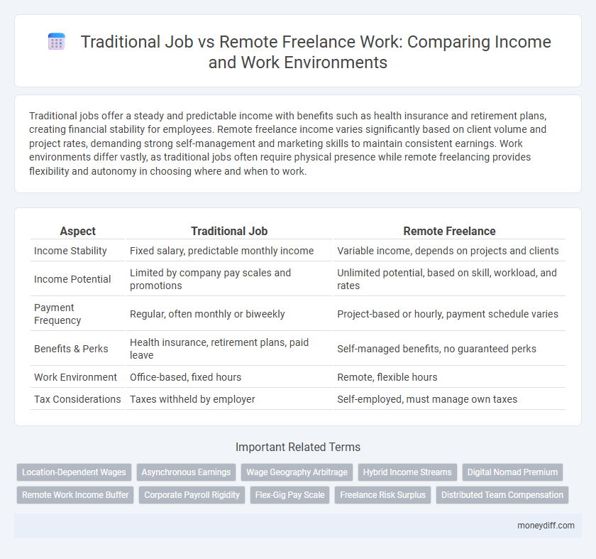 Traditional Job vs Remote Freelance Work: Comparing Income and Work Environments